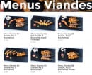 Carte et menu de Nah Sushi à Mantes la Ville — Les menus viandes