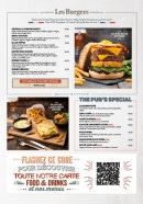 Menu Au Bureau - Les burgers, pub's special