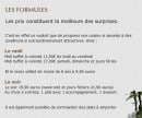 Menu Maotaï - Les formules