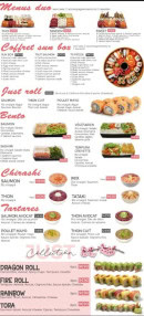 Carte et menu de Just Sushi à Bonnieres sur Seine — Les tartares, bento, ...