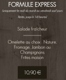 Carte et menu de Chez Gaston à Chaufour les Bonnieres — formule express 10.90€