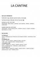 Carte et menu de La cantine by les enfants de coeur à Croissy sur Seine — Les plats références, salades