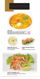 Menu Yaka sushi - Thaï entrées