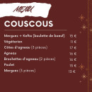 Carte et menu de Nour Djurjura à Triel sur Seine — Les couscous suite
