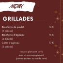 Carte et menu de Nour Djurjura à Triel sur Seine — Les grillades