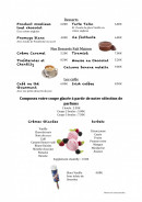 Menu Villa Romana - desserts