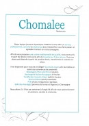 Menu Chomalee - Les informations