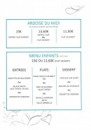 Menu Chomalee - Les ardoise du midi, menu enfant