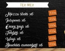 Menu Pizza Rapido - Tex mex