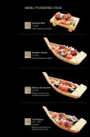 Carte et menu de Little Tokyo à Conflans Sainte Honorine — Les menus poissons crus