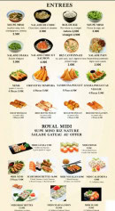 Carte et menu de Royal Sushi Japonnais à Rosny sur Seine — Entrées