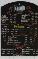 Menu Le Zéphir - Les bières