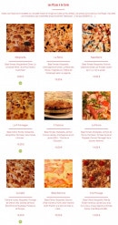 Menu Al Forno - Les pizzas