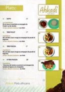 Menu Ahkadi - Les plats