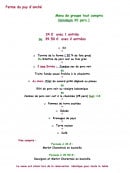 Menu La ferme-auberge - Le menu du groupes à 24€ ou 39,5€