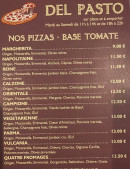 Menu Au Ptit Creux d'Arcais - Les pizzas base tomate