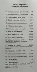 Carte et menu de I Nout à Bressuire — Plats a emporter