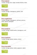 Menu Andiamo pizza - Les pizzas :neptune, regina, campione...