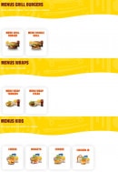 Menu G la dalle - Les menus grill burger, menus wrap et menu enfant