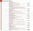 Menu L'adresse - Les coupes glacées