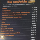 Menu L'Atlas - Les sandwichs