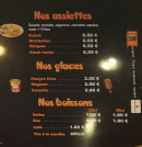 Menu L'Atlas - Les assiettes, glaces et boissons