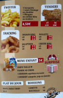 Menu Grignote La Night - Les tenders, boissons, ...