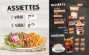 Menu Marmaris 2 - Les assiettes, desserts et boissons