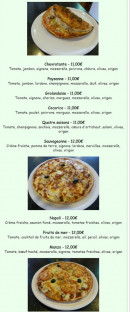 Menu Le Napoli - Les chevrotante, paysanne, ...