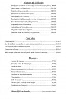 Menu Brasserie des frères Caudron - Viandes, grillades, côté mer,...