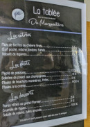 Menu La Tablée du Marquenterre - La carte