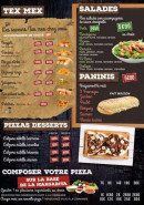 Menu Pizza Palace - Les tex mex , salades