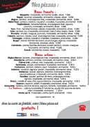 Carte et menu de Mister Pizza à Rosieres en Santerre — Les pizzas