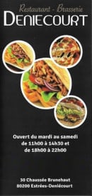 Carte et menu Deniecourt Estrees Deniecourt
