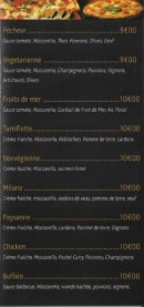 Carte et menu de Deniecourt à Estrees Deniecourt — Pizzas suite