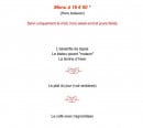 Menu Aux gars du nord - menu à 16€