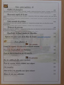 Carte et menu de Le Nicol's à Saint Valery sur Somme — Les spécialités et plats