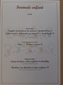 Carte et menu de Le Nicol's à Saint Valery sur Somme — Formule enfant