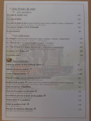 Carte et menu de Le Nicol's à Saint Valery sur Somme — Les fruits de mer, plateaux et entrées