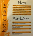 Menu Le Lirot - Les plats et sandwichs