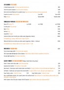Menu Les Tourelles - les classiques et menu enfant,...