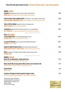 Menu Les Tourelles - les entrées et plats, desserts