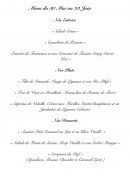 Carte et menu de Château de Gézaincourt à Gezaincourt — menu du 30 Mai au 23 juin