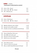 Menu Le Florentin - Autres menus
