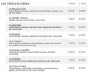 Menu Le Kiosque à Pizzas - Les pizzas sucrées