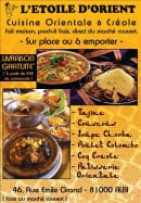 Menu L' étoile D' orient - Les informations sur les menus