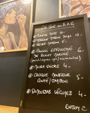 Menu Le B.A.R - Exemple de menu
