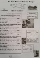 Menu Le Saint Burger - Burgers, salades, boissons,...