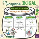 Menu Mangeons bocal - Menu à Thème du vendredi 25 octobre