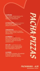 Menu PachaMama - Les pizzas